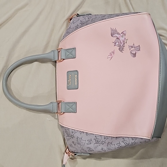 Loungefly Sleeping Beauty Aurora Sketch Satchel Purse Bag Briar Rose - Picture 3 of 7